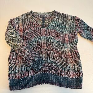Anthropologie Multicolor Knit Sweater XS Excellent Pre-Owned Condition
